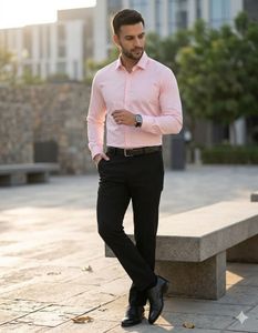 Men's Pink Formal Shirt