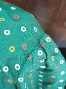 Green Printed Kurta (Women's)