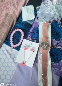Watch, Bracelet, &amp; Jewelry Set