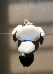 Cute White Plush Toy Keychain
