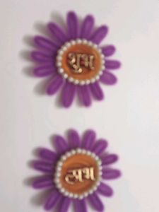 Decorative Shubh Labh Flower Charms