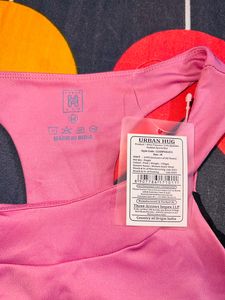 Urban Hug Pink Racerback Sports Bra
