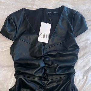 Final Sales🔥Zara New Bodycon leather Dress