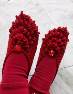 Maroon Digner Velly Socks