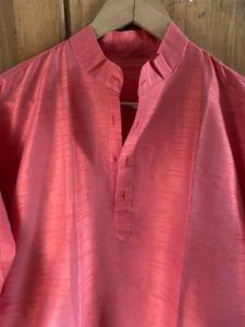 Coral Men’s Silk Festive Kurta