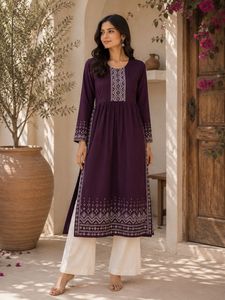 Elegant Purple Kurta