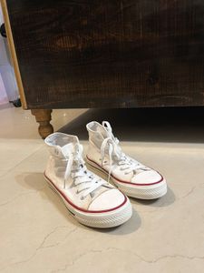 Classic White High-Top Sneakers