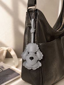 Cute  Poodle Keychain Bag Charm