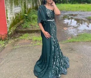 Stunning Sequined Ethnic Gown