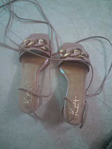 Stylish Strappy Chain Heels