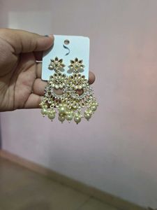 Combo Of 4 Sparkling Silver Jhumka Earrings