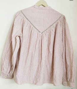 Chic Striped Button-Up Blouse