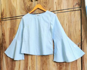 Sky blue cotton top size-34