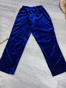 Blue Velvet Track Pants