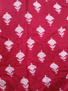 pink magenta straight sleeveless round neck kurti