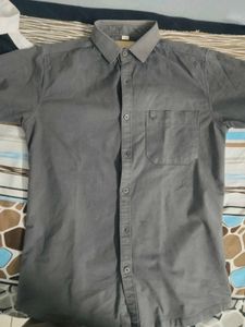 Men's Grey Casual Shirt
