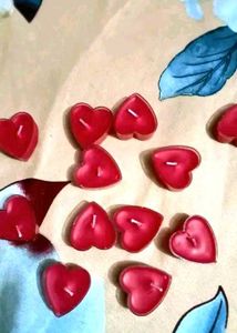 6 Heart shape special Candles for this Season