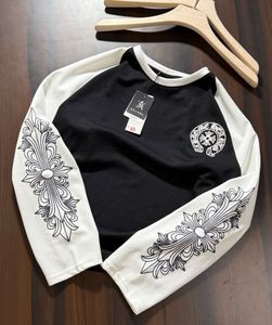 Stylish Black & White Long Sleeve Tee