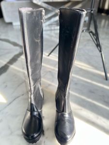 Black Knee High Boots