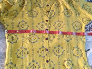 Stylish Yellow Long Kurti with Side Slits – Office
