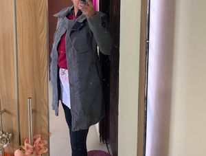 SALE Gray Wool Blend Coat