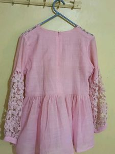 Chic Pink Lace Top