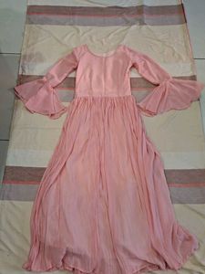 Elegant Pink Ethnic Gown