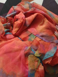 Vibrant Tie-Dye Anarkali Suit