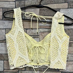 Elegant Cream Lace Blouse fix price
