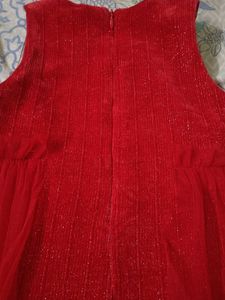 Adorable Red Party Dress, 4-6 years