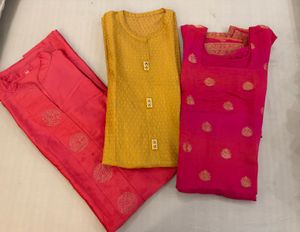 Combo of 3 kurta sets