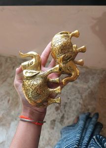Brass Elephant Showpiece