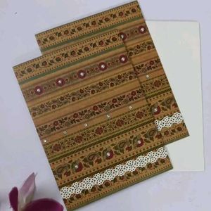 Handmade Greeting Card-cum-Money Envelope (Pair)