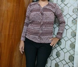 Floral Print Blouse( Top)