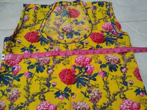 Yellow Floral Kurta Set with Dupatta