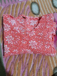 Chic Floral Print Kurta