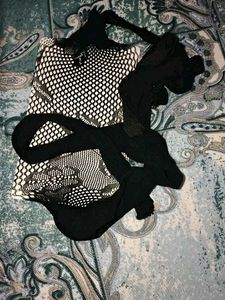 Stylish Black Patterned Tights