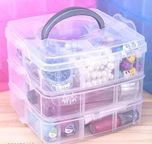 3 Layers 18 Grid Plastic Storage Box