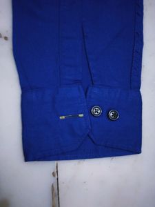 Cotton Shirt with Mandarin Collar