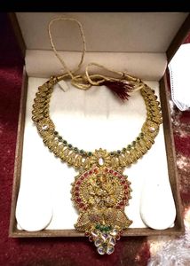 Traditional Indian Gold Necklace Heavy Ganesha Sty