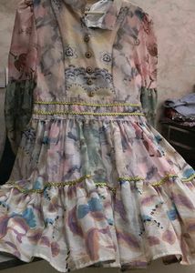 Beautiful Floral Print Gown
