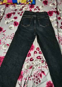 Stylish Washed Black Denim Jeans