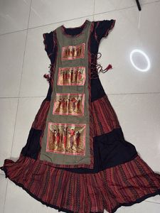 Boho Dress with Unique Graphic Print
