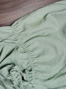 Trendy Green Sparkle Top