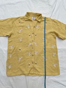 Vintage Embroidery Detailed Shirt