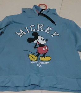Blue Mickey Mouse Hoodie