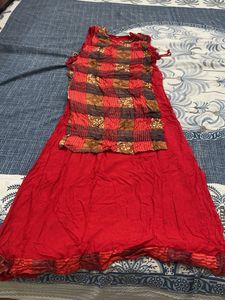 Red Lehenga Choli Set