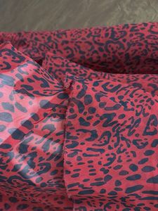 Red Leopard Print Wrap Dress- Size M