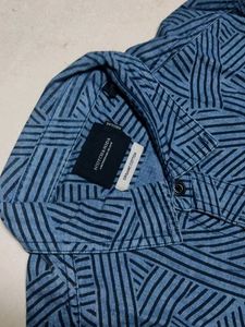 SCOTCH AND SODA Patterned Blue Long Sleeve Shirt