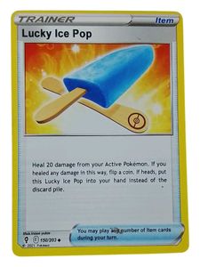 Pokemon "Lucky Ice Pop" Trainer Card